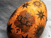 WIP Ukrainian Easter Egg Batik Art Pysanky By So Jeo : pysanky pysanka ukrainian easter egg batik art sojeo flowers circles medallions rose pussy willows vines leaves